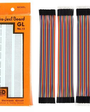 Nickel Plated 840 Points Bread Board with Jumper Cable Kit